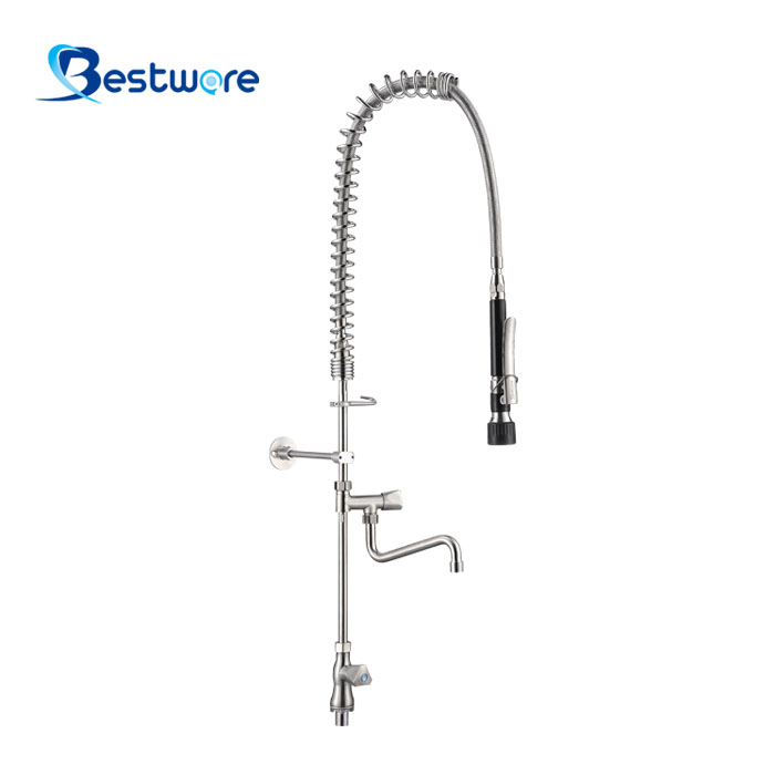 European Standard Style Single Cold Pre Rinse Faucet - Single Hole Deck Mount