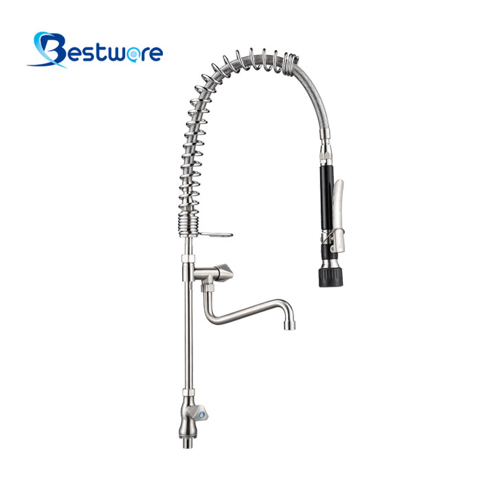 European Mini Style Single Cold Pre Rinse Faucet - Single Hole Deck Mount