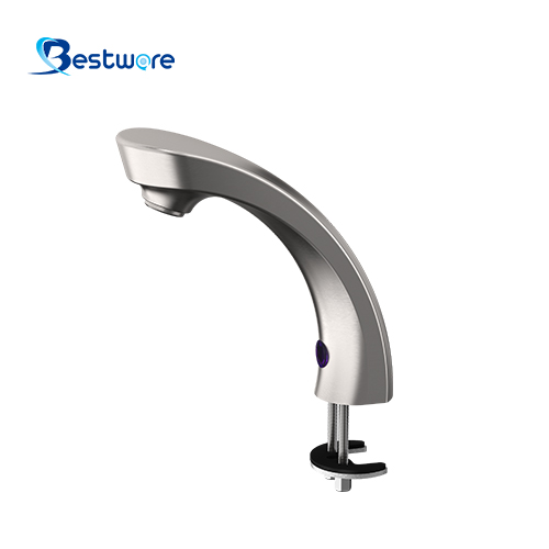 Stainless Steel Single Cold Sensor Faucet - Deck Mount