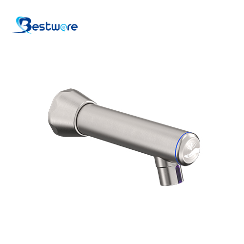 Stainless Steel Single Cold Dual-function Sensor Faucet - Wall Mount