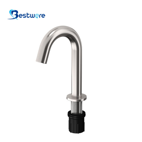 Stainless Steel Single Cold Single-function Sensor Faucet - Deck Mount