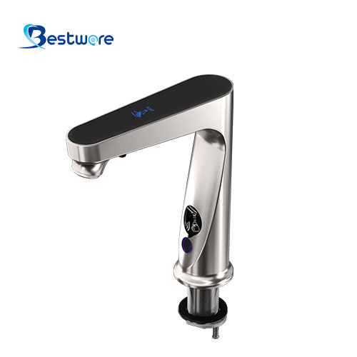 Stainless Steel Single Cold Dual-function Sensor Faucet - Deck Mount