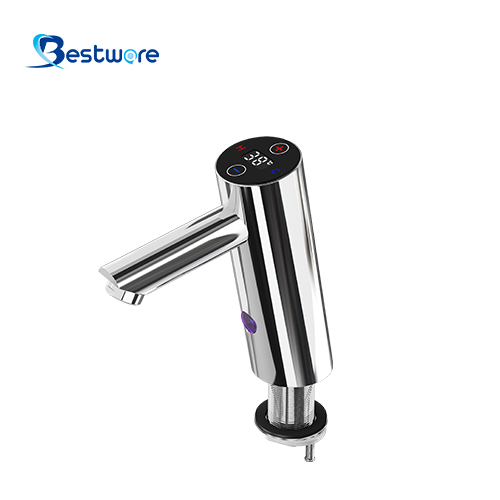 Stainless Steel Intelligent Temperature Control Sensor Faucet - Deck Mount