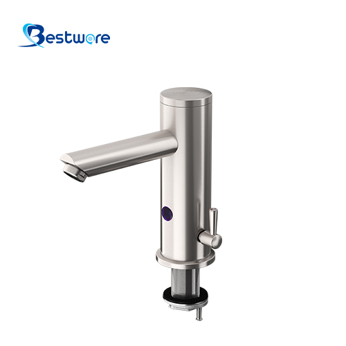 Stainless Steel Manual Temperature Control Dual-function Sensor Faucet - Deck Mount