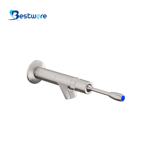 Stainless Steel Metering Faucet - Wall Mount