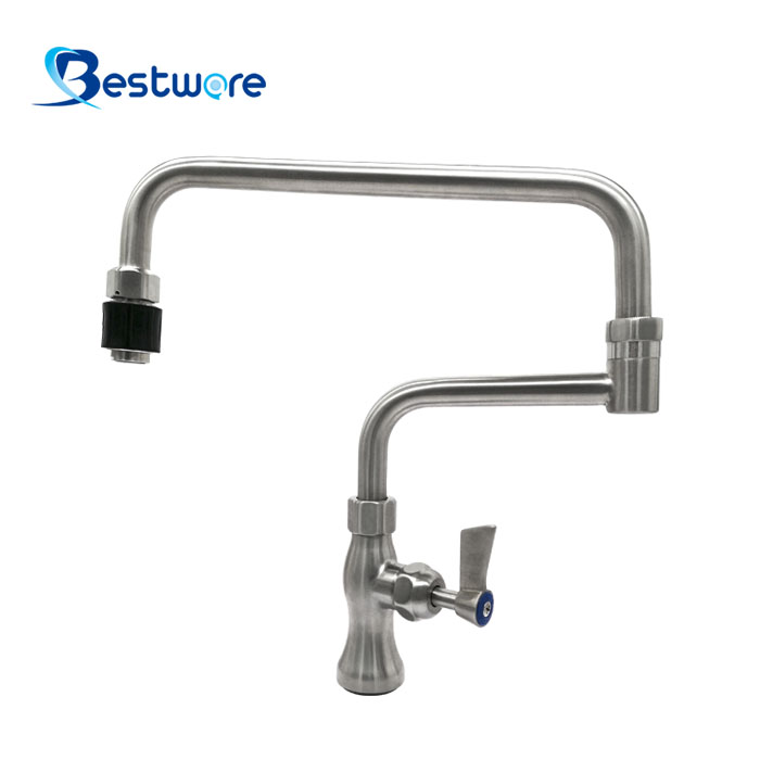 American Style High-grade Stainless Steel Single Cold Manual Faucet - Single Hole Deck Mount