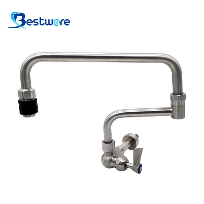 American Style High-grade Stainless Steel Single Cold Manual Faucet - Single Hole Wall Mount