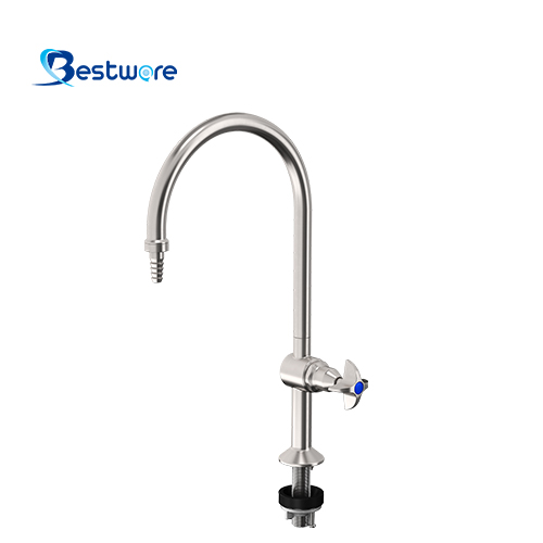 Stainless Steel Single-spout Laboratory Faucet - Deck Mount