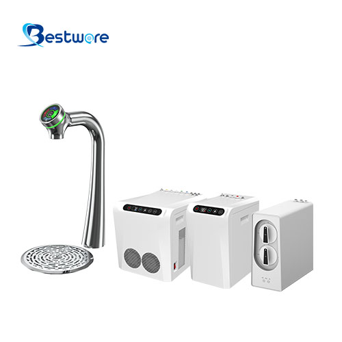 4 in 1 Commercial Sparkling Water Dispenser with RO filtration - Undercounter